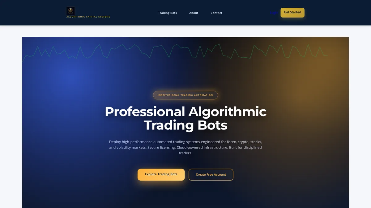 Algorithmic Trading Technology Platform — Kissor Digital Nairobi project